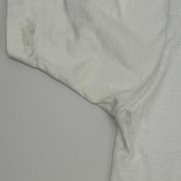 Vintage 90s Tans Etc Inc T Shirt Tanning Made in USA White Graphic Tee L Large - Picture 6 of 11